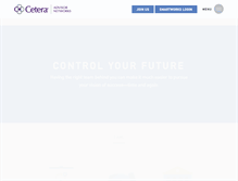 Tablet Screenshot of ceteraadvisornetworks.com